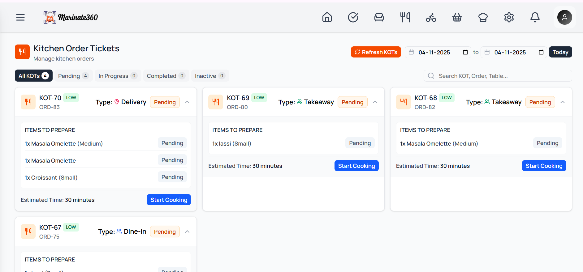 Kitchen Display System view 1